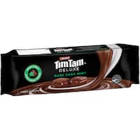 arnotts tim tam deluxe chocolate biscuits dark choc mint 175g