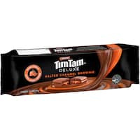 arnotts tim tam deluxe chocolate biscuits salted caramel brownie 175g