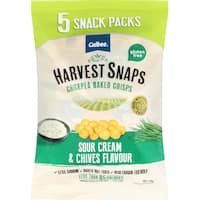 harvest snaps pea snacks sour cream & chives 5pk