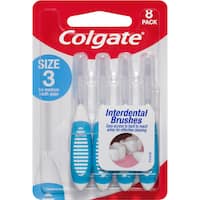 colgate interdental brushes soft size 3 for medium tooth gaps 8ea