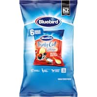 bluebird thinly cut potato chips originals 108g 6pk