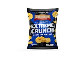heartland extreme crunch potato chips southern sea salt 150g