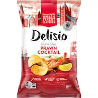 delisio potato chips prawn cocktail 130g