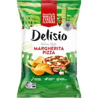 delisio potato chips margherita pizza 130g