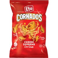 eta cornados corn chips cheese supreme 100g