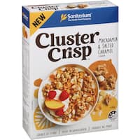 sanitarium cluster crisp muesli macadamia & salted caramel 430g