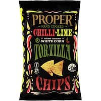 proper crisps tortilla chips lime & chilli 170g