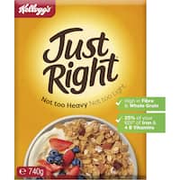 kelloggs just right cereal original 740g