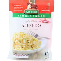 san remo la pasta single snack pasta dish alfredo 80g
