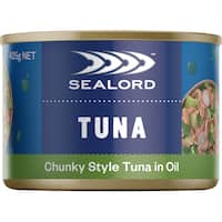 sealord tuna chunky style in oil 425g