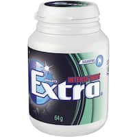 wrigleys extra chewing gum intense mint bottle 64g