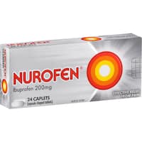 nurofen ibuprofen pain & inflammation relief caplets 24pk