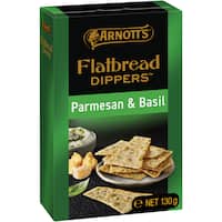arnotts flatbread dippers parmesan & basil 130g