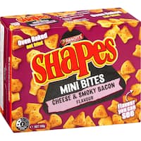 arnotts shapes mini bites crackers chesse & smoky bacon 140g