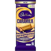 cadbury caramilk chocolate block breakaway 180g