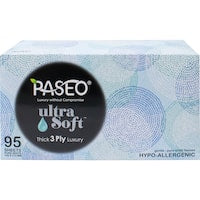 paseo ultra soft tissues 3ply hypoallergenic 95pk