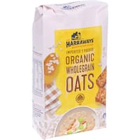 harraways wholegrain oats organic 800g