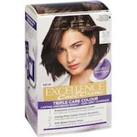 loreal excellence cool hair colour ultra light brown 5.11 1pk
