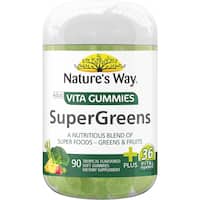natures way adult super greens vitamin gummies 90ea