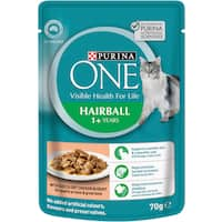 purina one hairball cat food chicken 70g