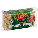 golden days snack bar yoghurt sesame snap g/free 40g