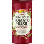 sunrice thin rice cakes sundried tomato & basil 195g