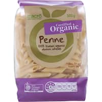 macro organic pasta penne 500g