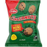 griffins biscuits gingernuts mini 80g