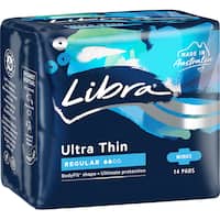 libra ultra thin pads regular with wings 14pk