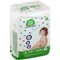 little ones ultra dry nappies toddler boys & girls 10-15kg size 4 14pk