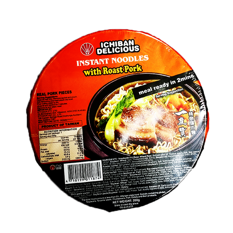 Ichiban noodles with roast pork 6 x 200g