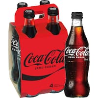 coca cola soft drink zero sugar 4pk