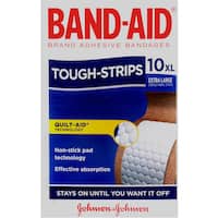 band aid plasters tough strips extra large 10pk