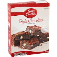betty crocker brownie mix triple chocolate 500g
