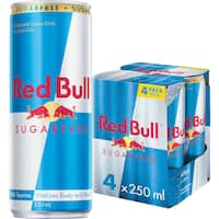 red bull energy drink sugar free 4pk