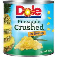 dole pineapple crushed in syrup 439g