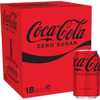 coca cola soft drink zero sugar 18pk