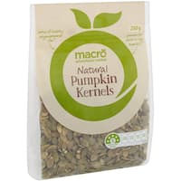 macro pumpkin seeds natural kernels 250g