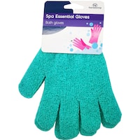 homeliving beauty bath gloves nylon 2pk