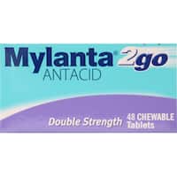 mylanta 2go antacid double strength 48pk