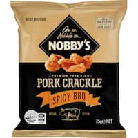 nobby's pork crackle spicy bbq 25g