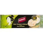 fantastic rice crackers sour cream & chives 100g