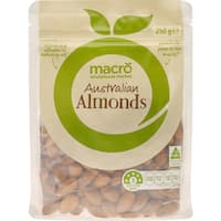 macro almonds kernel natural 250g