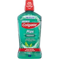 colgate plax antibacterial mouthwash rinse fresh mint 1L