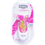 schick silk effects shaver + 2 blades womens 1pk