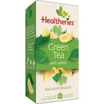 healtheries green tea bags with lemon 20pk
