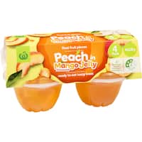 countdown fruit snack peaches in mango jelly 480g 4pk
