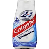 colgate 2 in 1 toothpaste & mouthwash whitening gel 130g