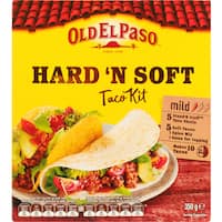 old el paso mexican hard n soft taco kit 350g