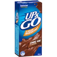 sanitarium up & go breakfast drink choc ice 350mL